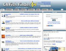 Tablet Screenshot of cafishfinder.com
